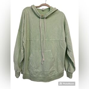 Spirit‎ Jersey hoodie medium light green NWOT